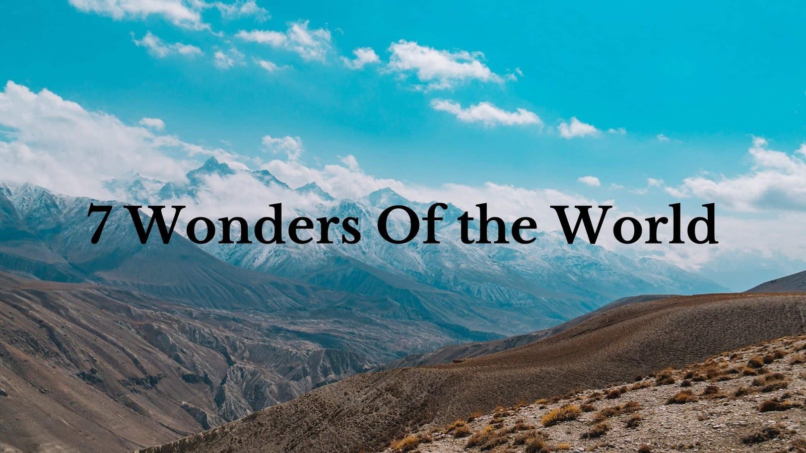 the 7 wonders of the world names